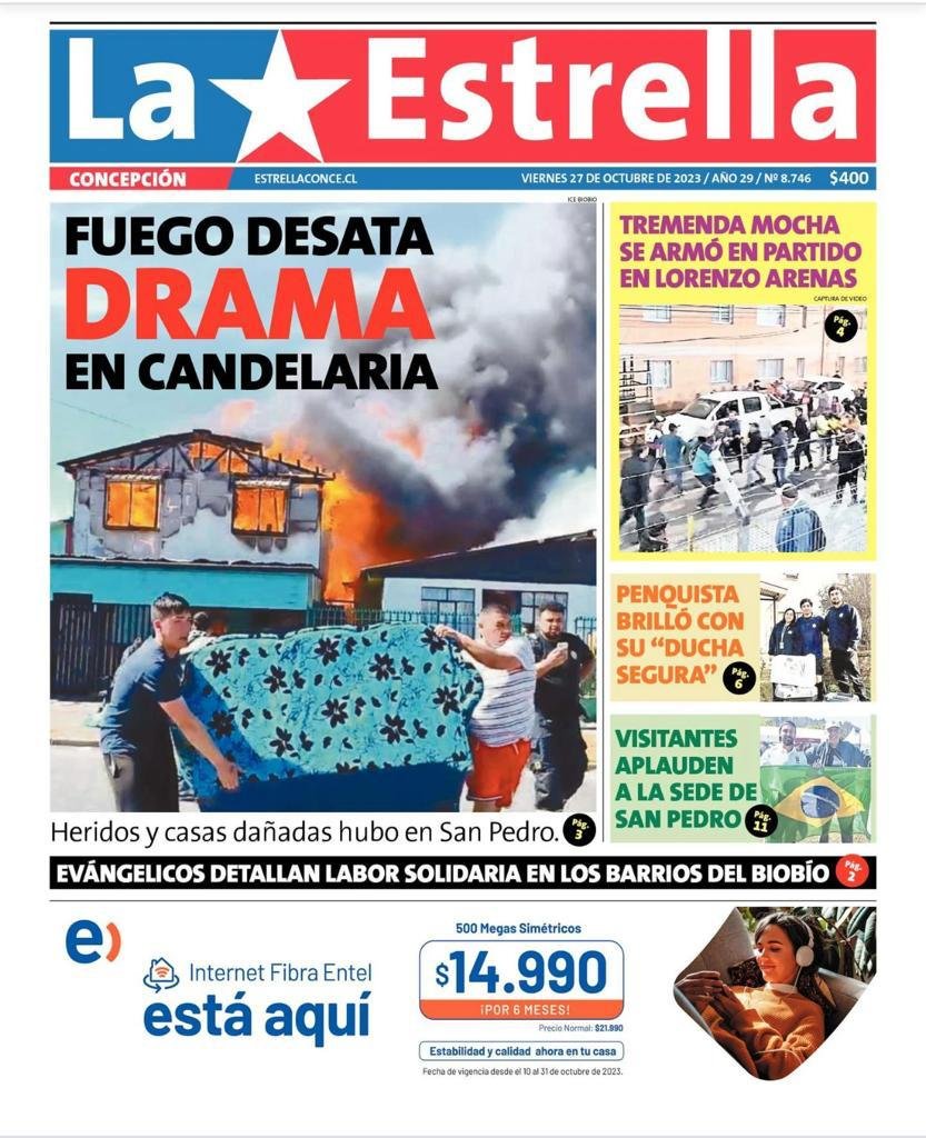 Diario La Estrella de Concepción: «El error que se convirtió en una solución»